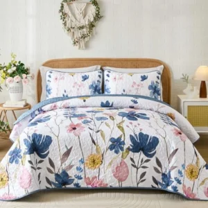 Quilt Set Floral Bedspread