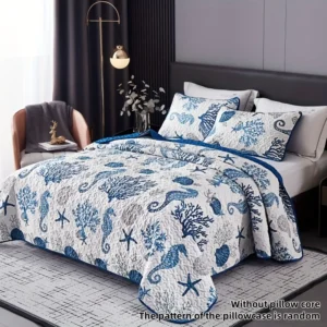 3pcs Ocean Style Quilt Cover Set