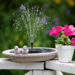 Solar Fountain with 8 Nozzles